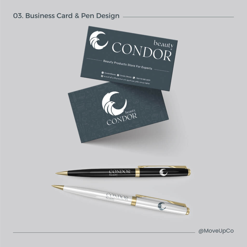 condor business card & pen design