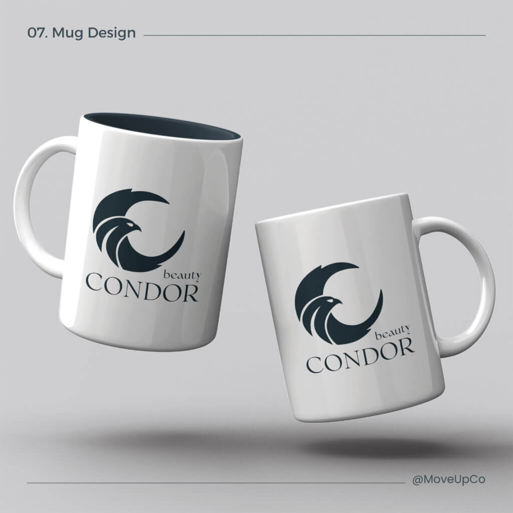 condor visual identity cup